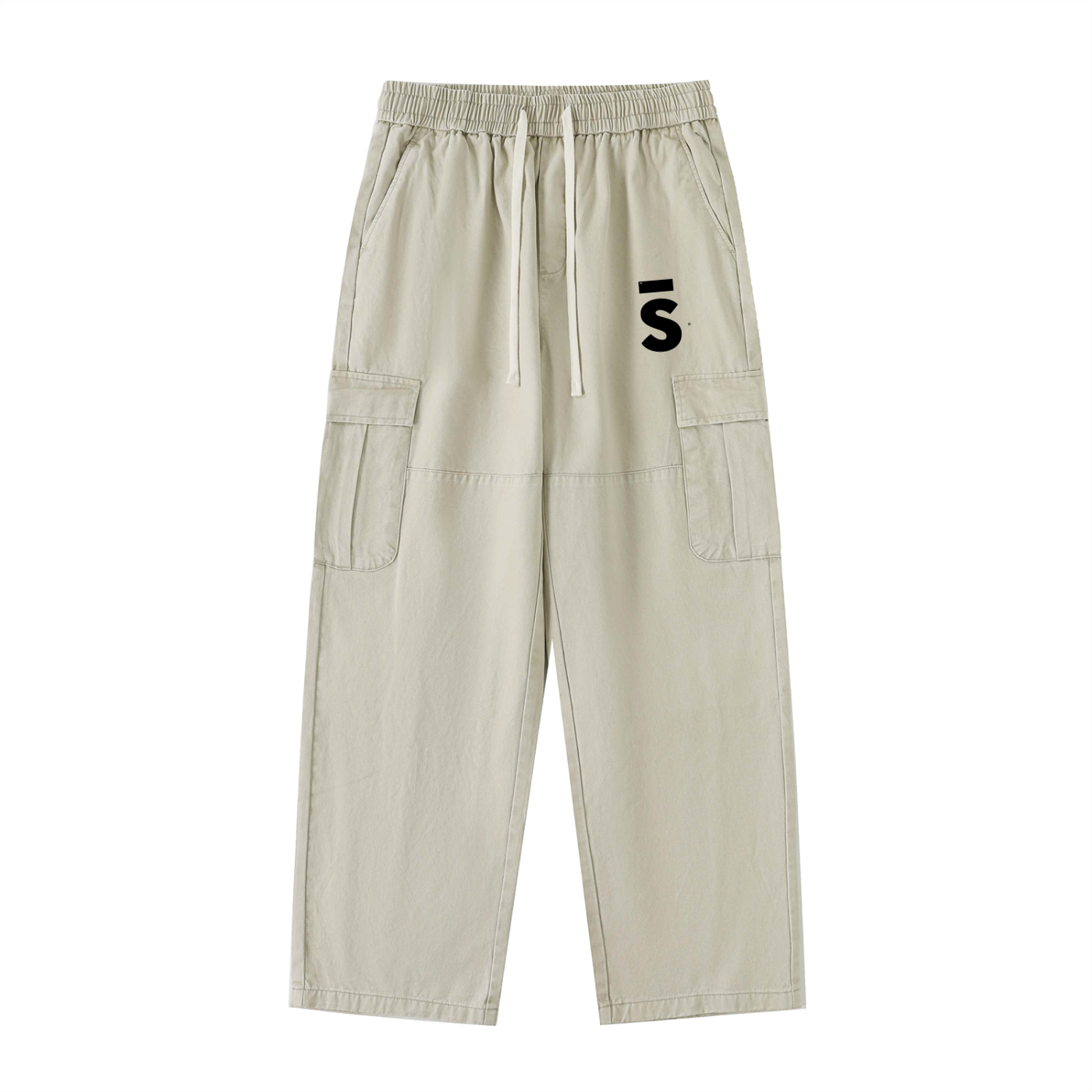 Drawstring,Straight -Leg,Cargo Pants